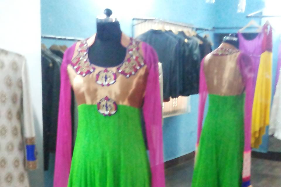 Long ananrkali dress