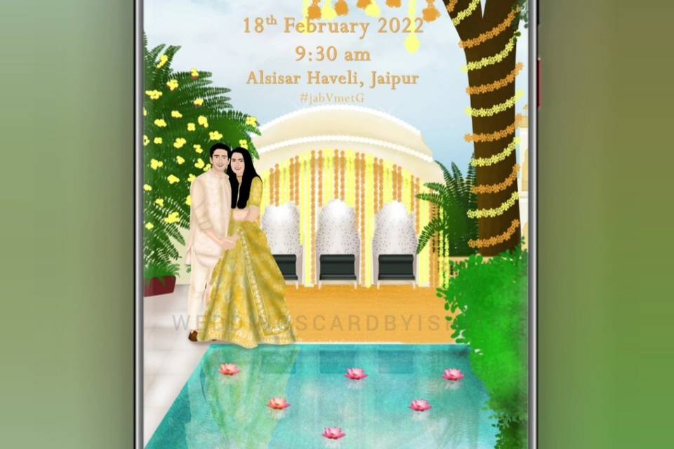 Haldi invite