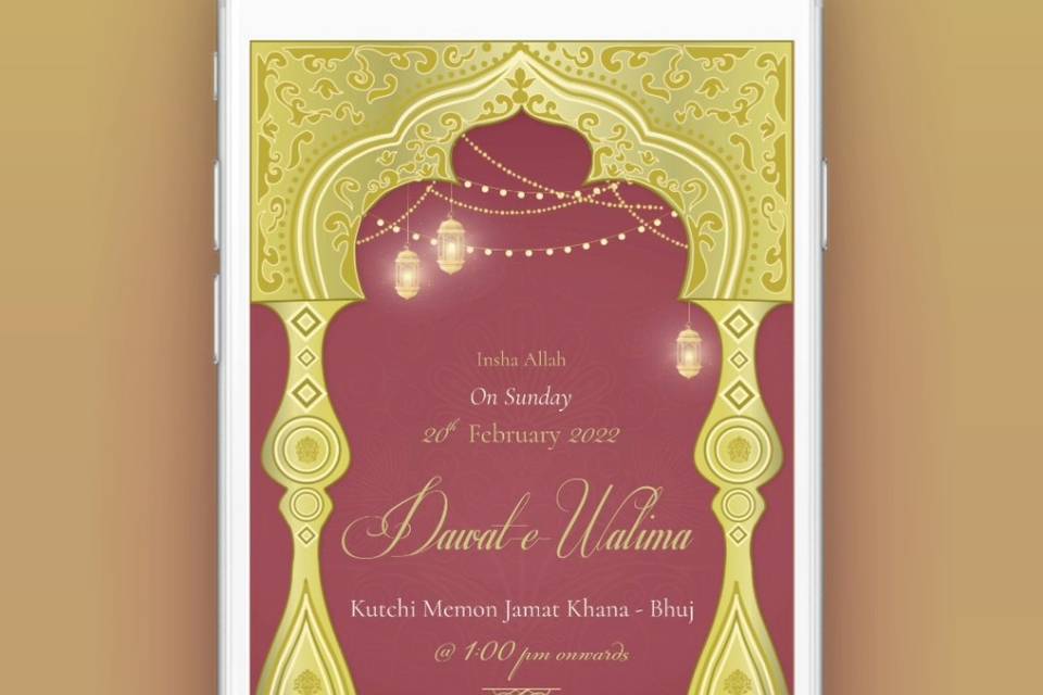 Walima invite