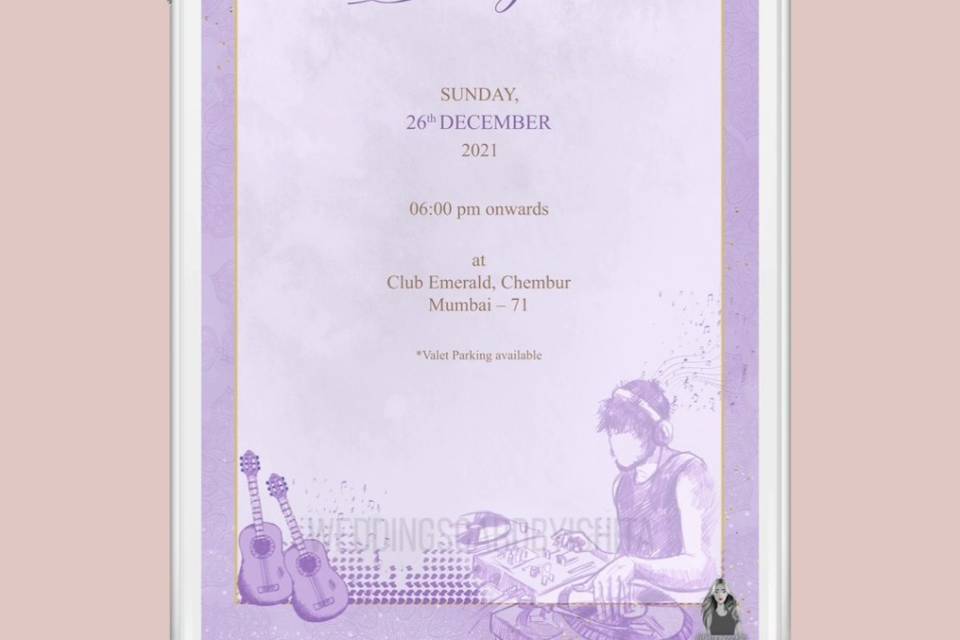 Sangeet invite