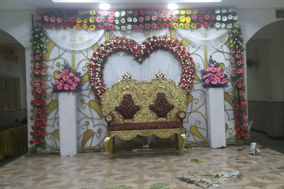 Stage floral decor