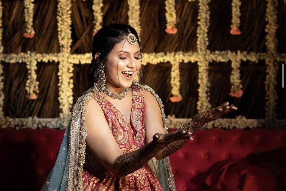 Bridal mehendi look