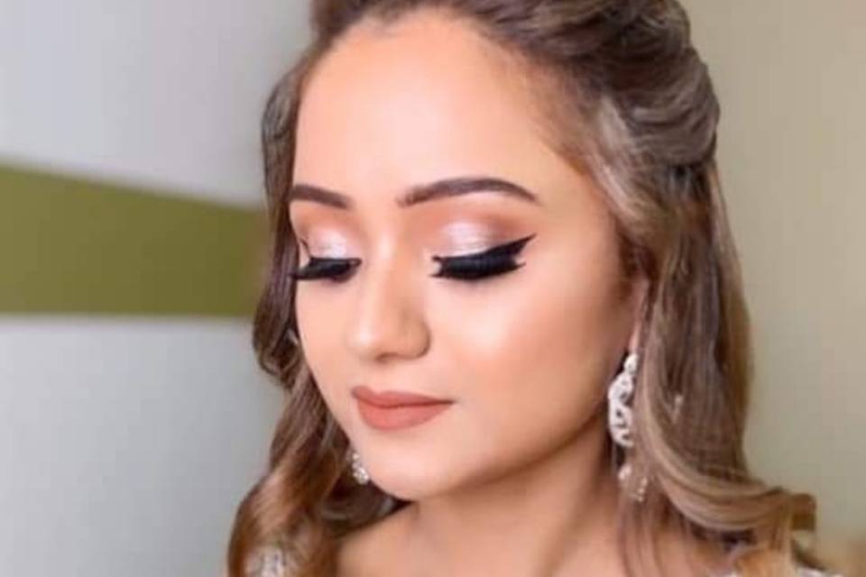 Bridal party makeup look