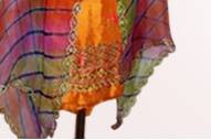 Colourful suit and dupatta