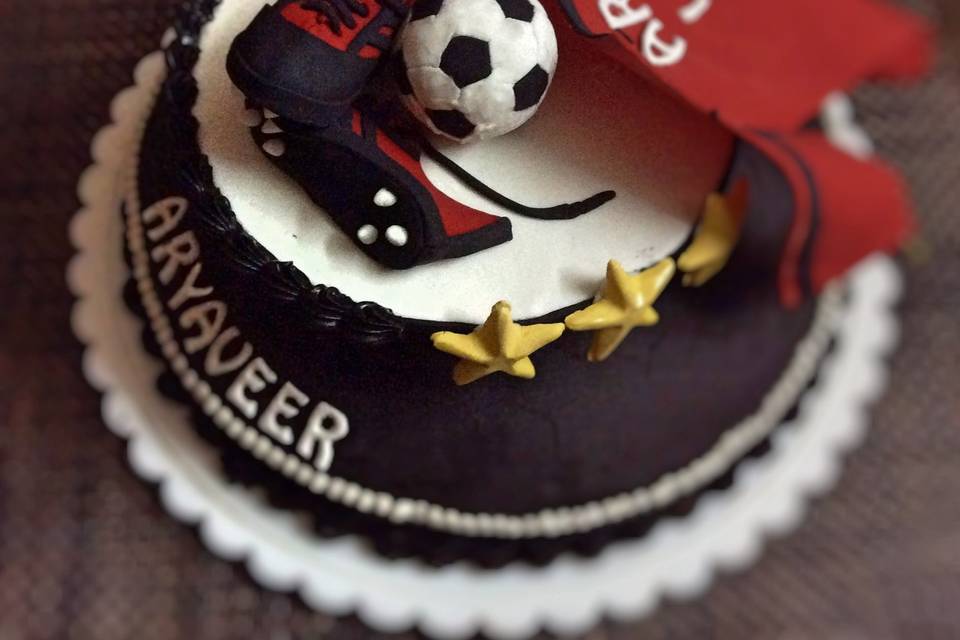 Football themed cake