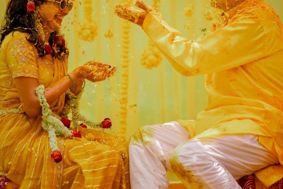 Haldi Couple shot