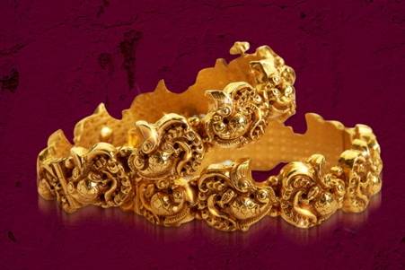 Golden jewellery