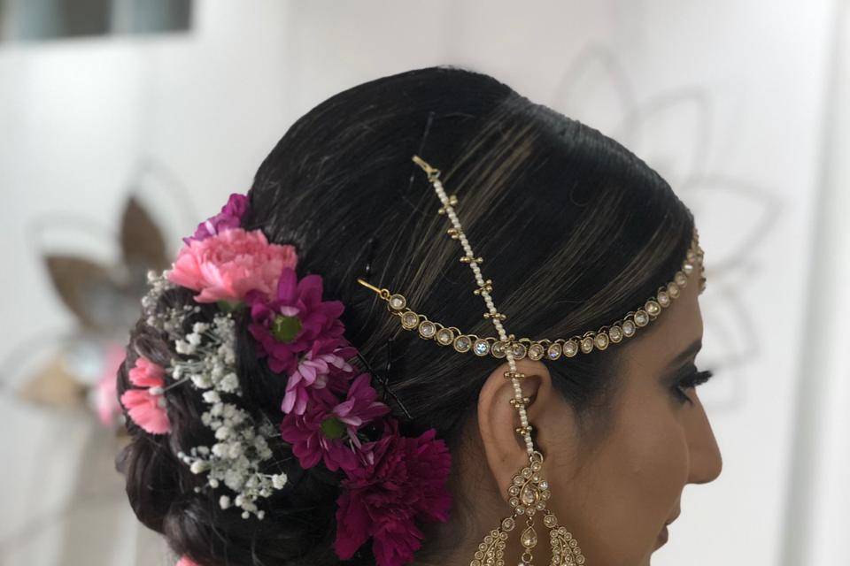 Bridal hairdo