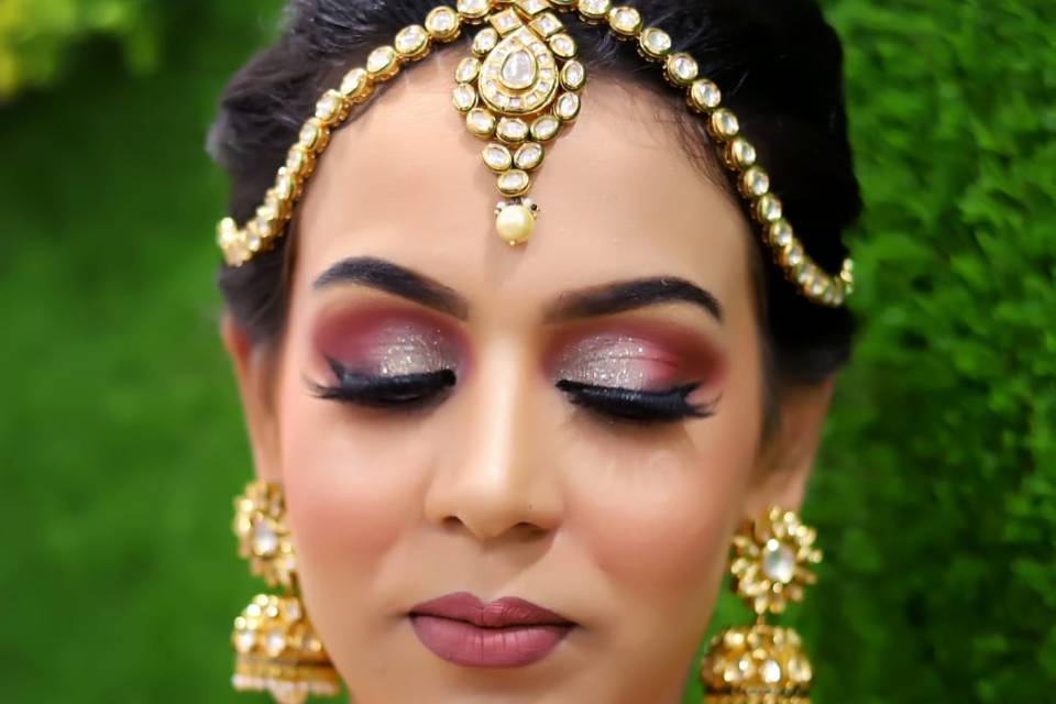 HD bridal look