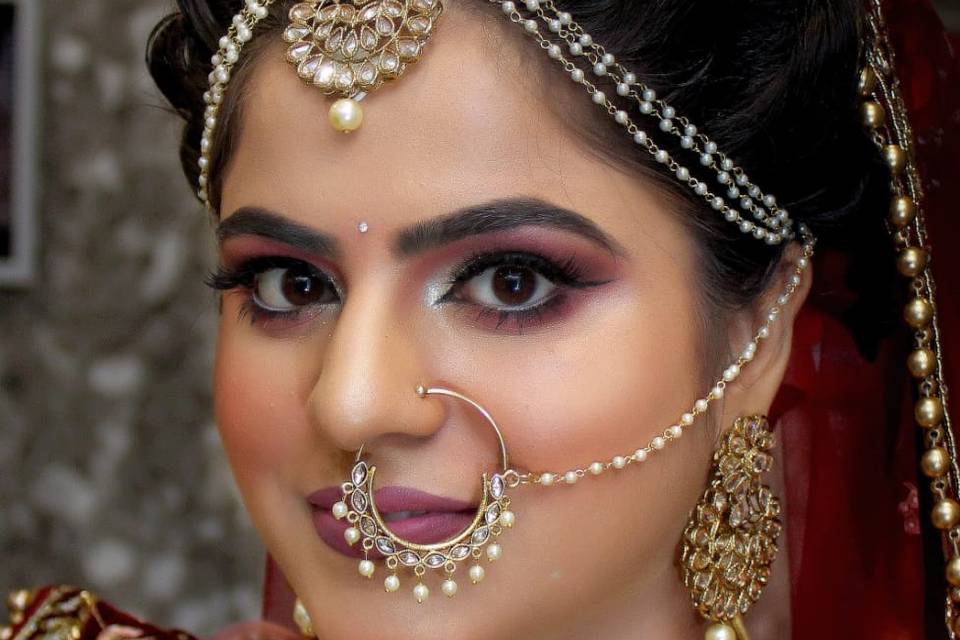 HD bridal look