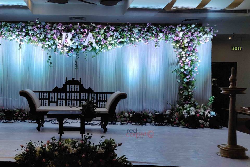 Wedding reception stage