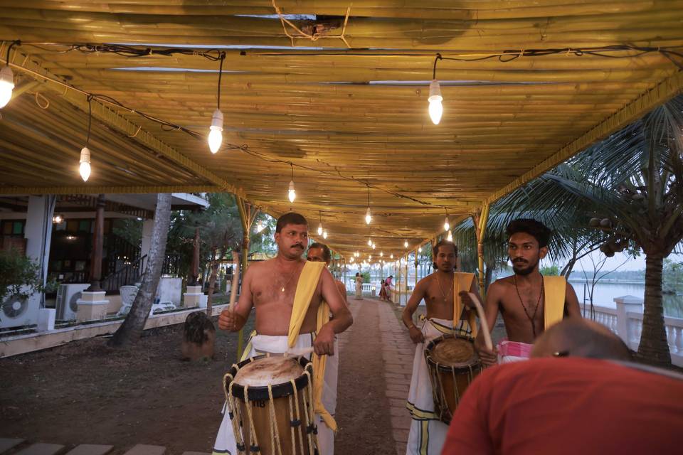 Kerala drummers for welcome