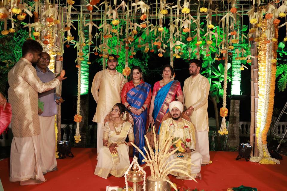 Kerala punjabi wedding