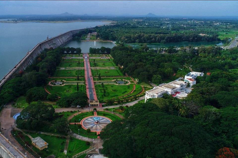 Aerial View of Brindavan