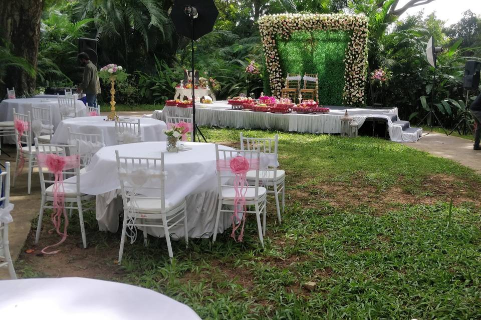 Lawn area for Reception
