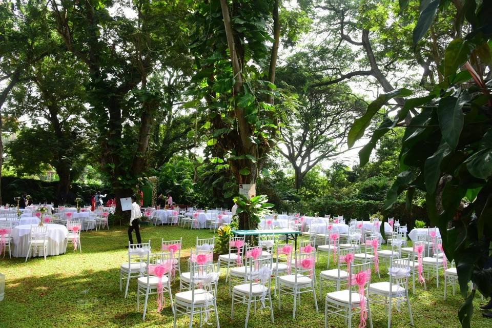 Lawn area for Reception