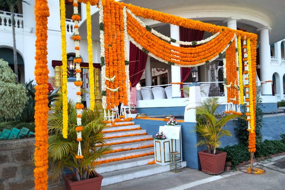 Hotel front - Wedding decorati