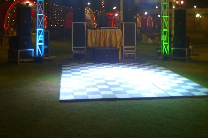 DJ Floor and Lighting