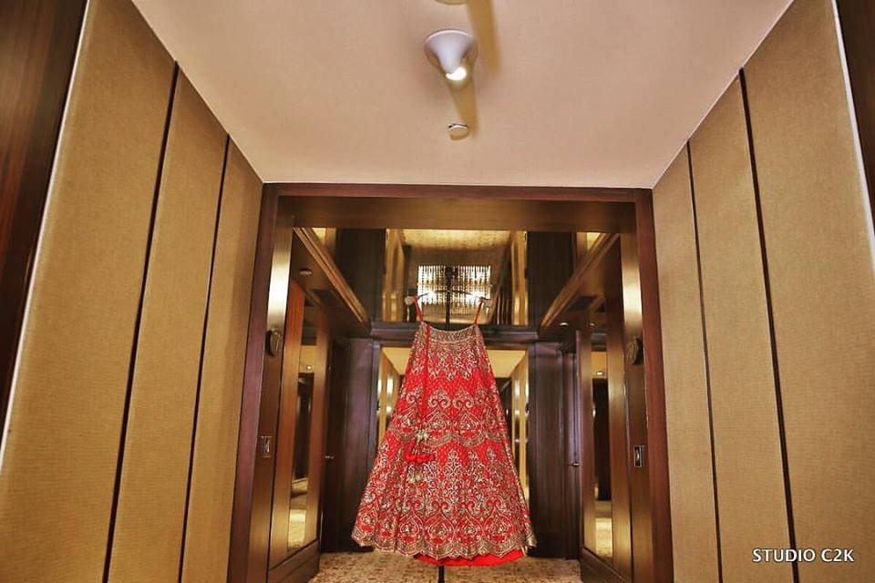 The Bride's Red Lehenga