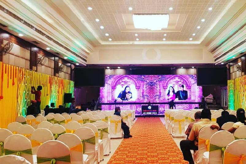 Led wall reception stage