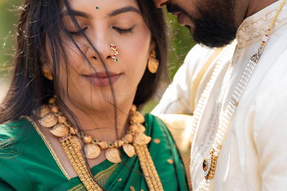 Engaged couple