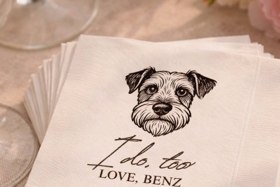 Custom napkin design