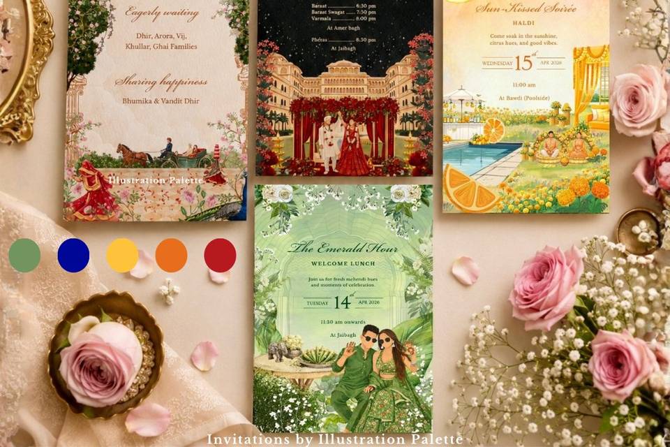 Wedding invitation suite