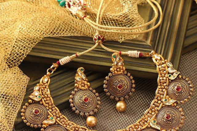 Manubhai jewellers deals gold necklace designs