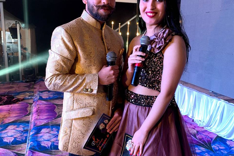 Anchor Prayas and Mansi