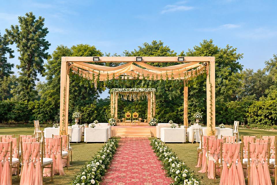 Wedding Decor in Lawn area