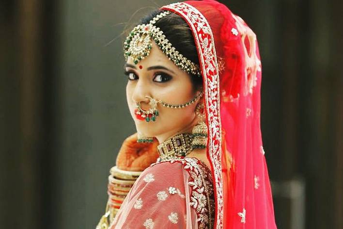 Beautiful Bride in Red