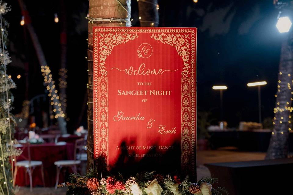 Sangeet Signage