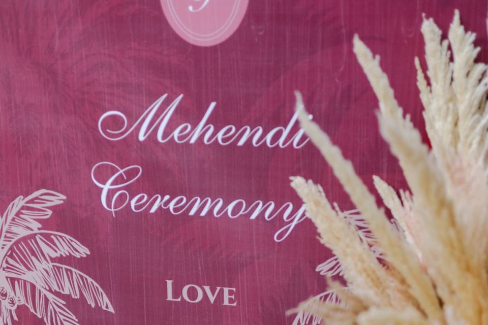 Mehendi Welcome Signage