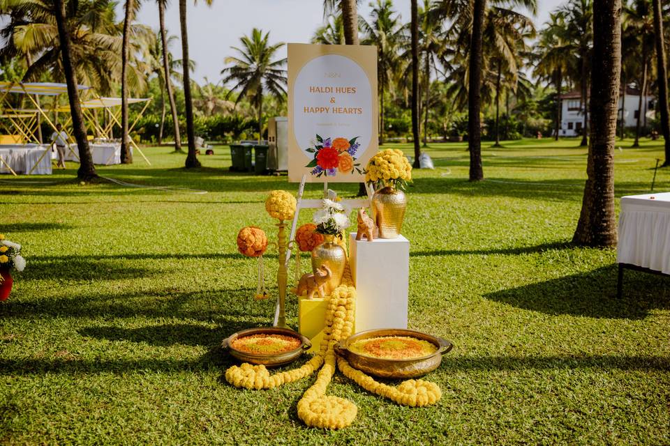 Haldi Welcome Signage