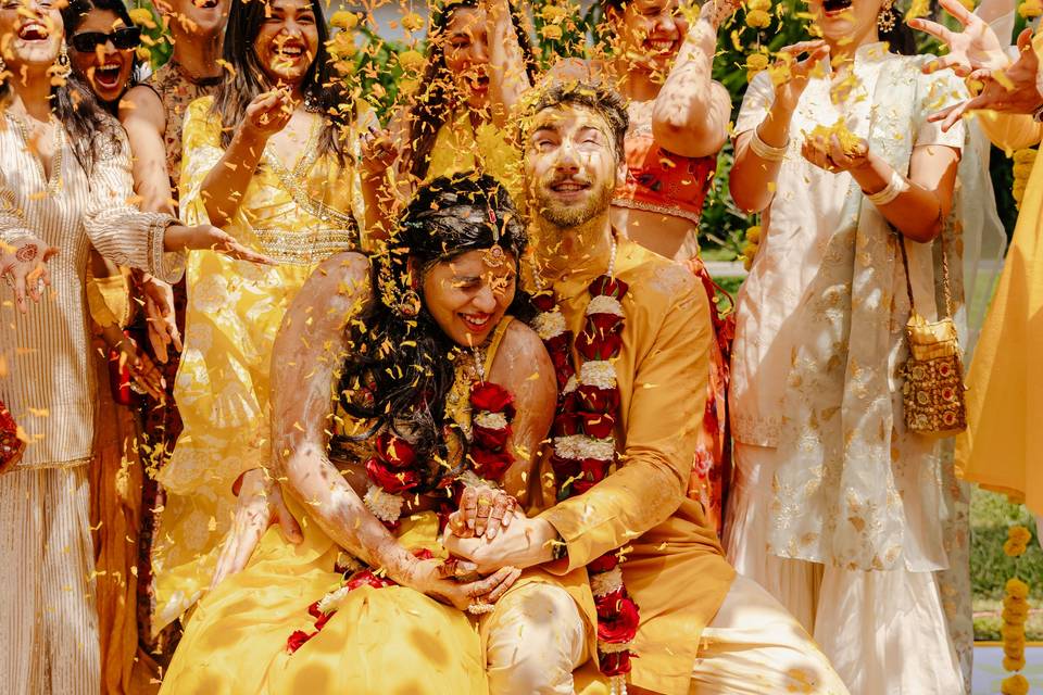 Couple Petal Shower