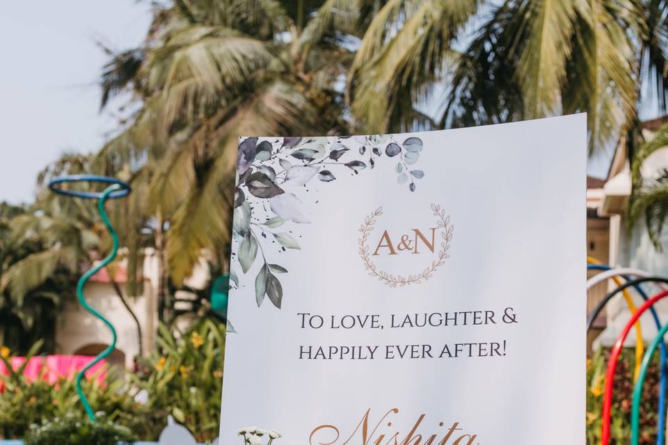 Haldi Welcome Signage