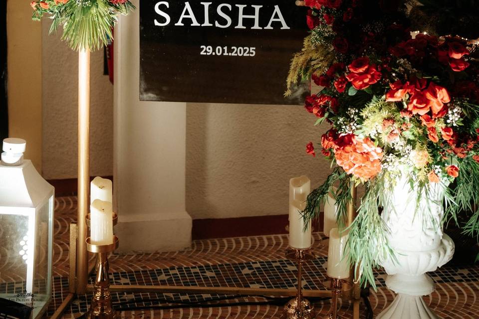Sangeet Welcome Signage
