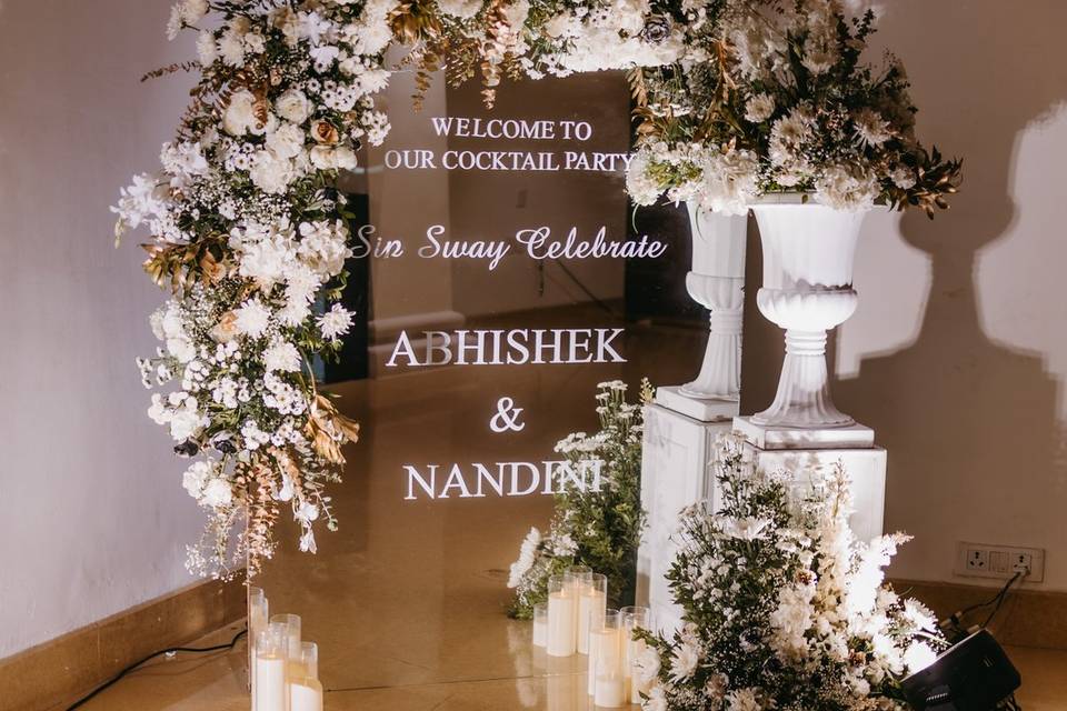 Sangeet Welcome Signage