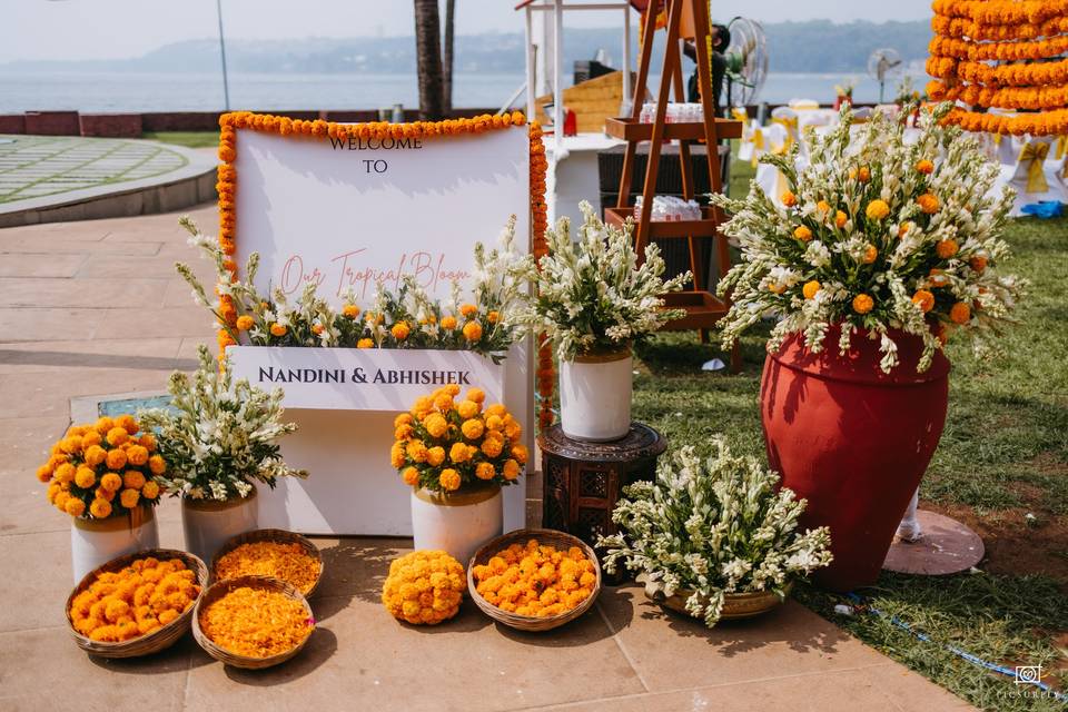 Haldi Welcome Signage