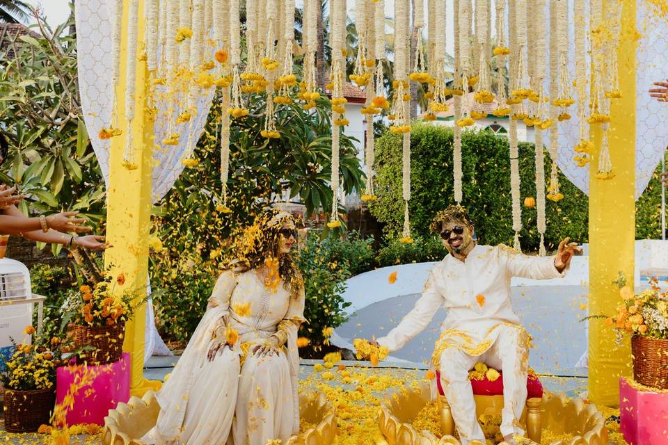 Couple Petal Shower