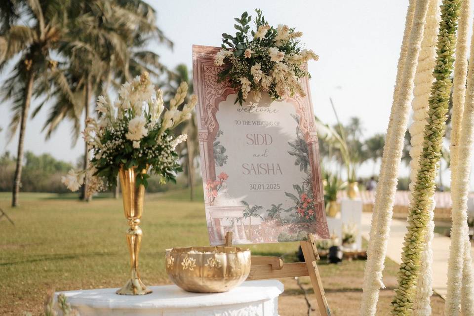 Wedding Welcome Signage