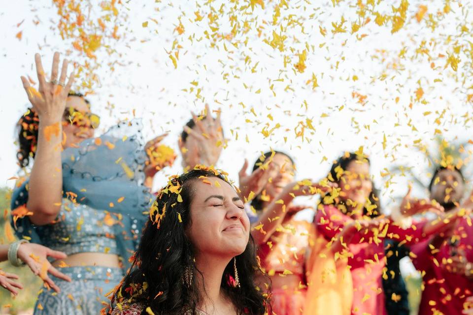 Bride Petal Shower