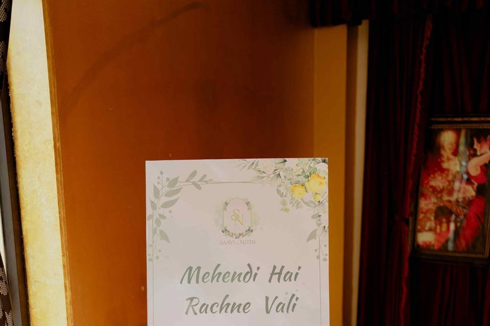 Mehendi Signage