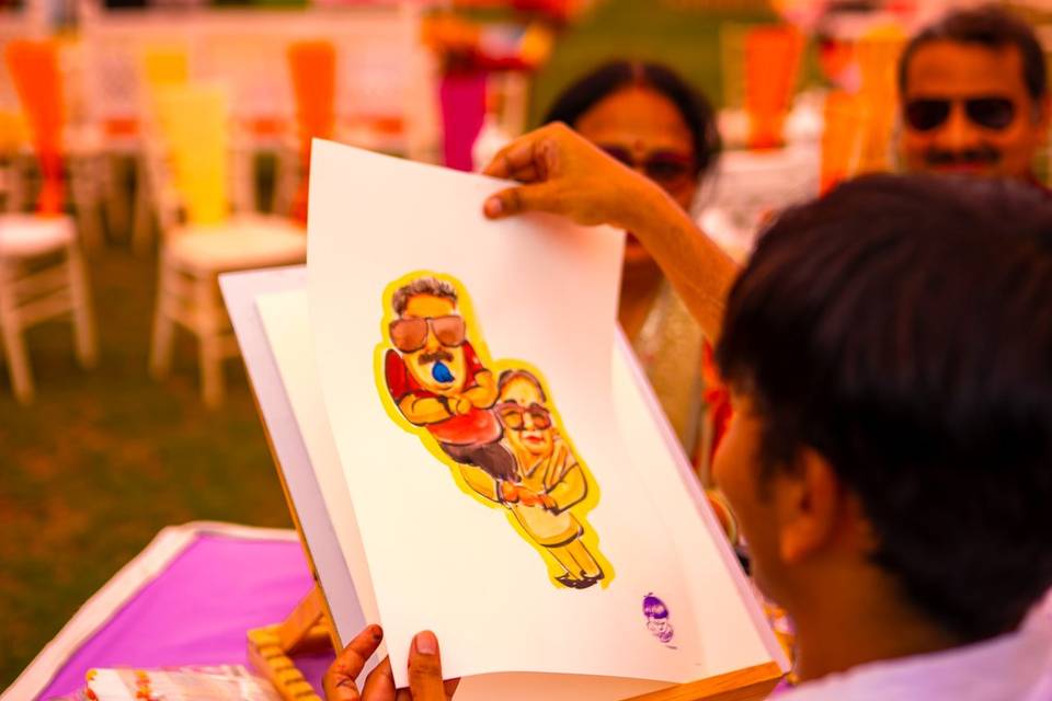 Live Caricature Art