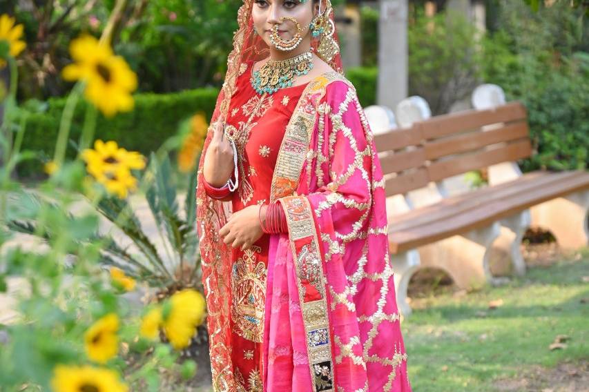 Punjabi bride look