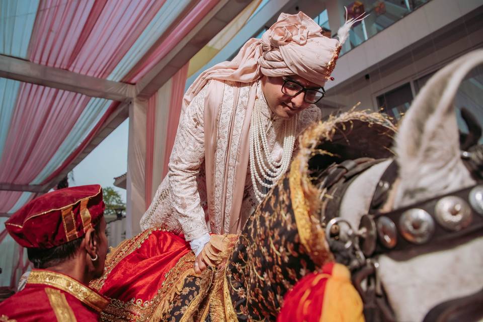 Groom shot