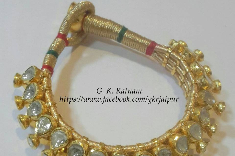 All polki paunchi bracelet