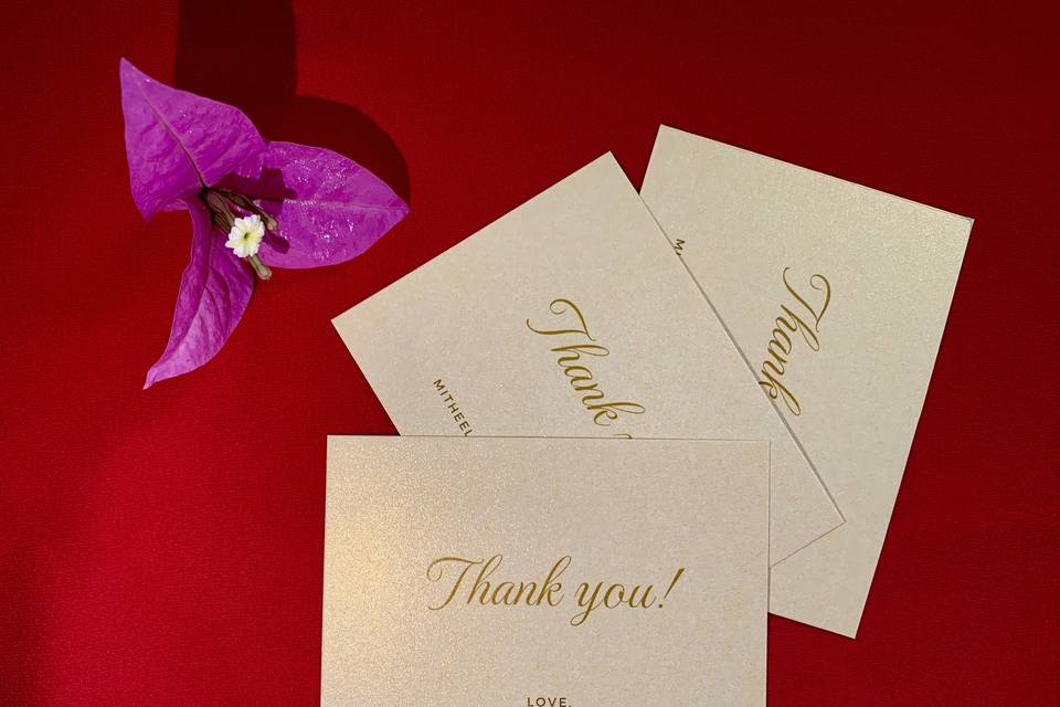 Personalised Thank you cards