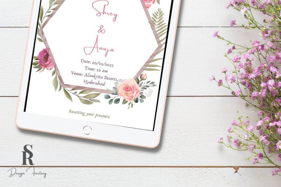 Floral invite