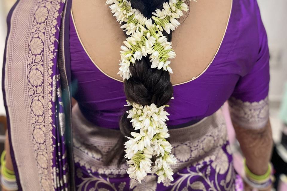 Nandita reception hair